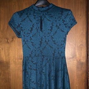 Vintage 1940s Inspired Green Dress size Small